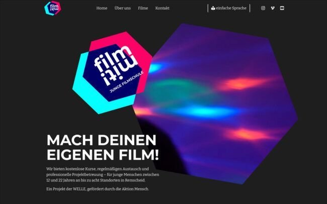 Webpraesenz fuer Aktion Mensch